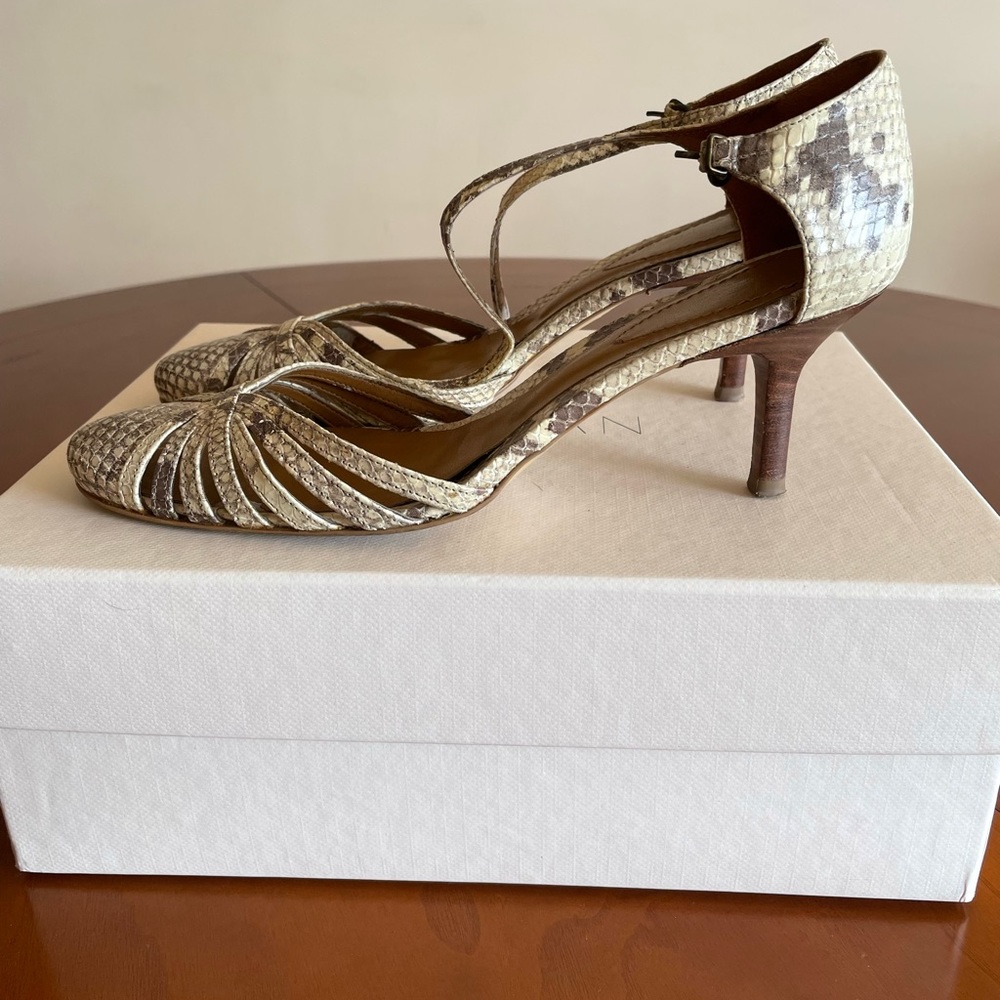 Parcours Paris Leather Heeled Sandals. Size 37